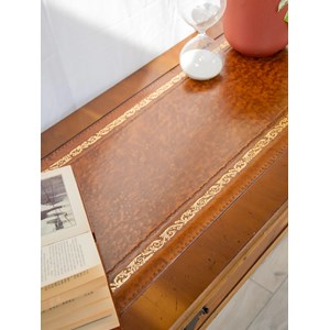 Edouard, le bureau en bois et cuir n°647