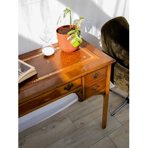 Edouard, le bureau en bois et cuir n°647