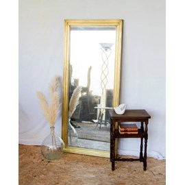 Miroir en chêne et laiton n°1107