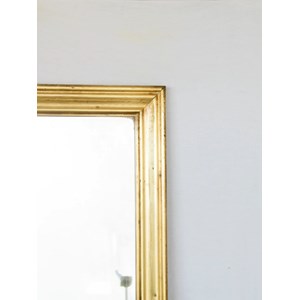 Miroir en chêne et laiton n°1107