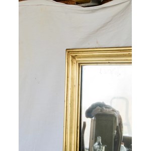 Miroir en chêne et laiton n°1107