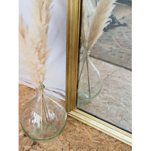 Miroir en chêne et laiton n°1107