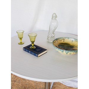 Table à manger ronde en formica n°1108