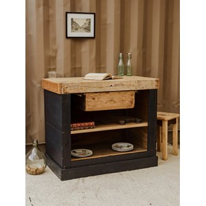 Buffet ouvert en bois noir n°297
