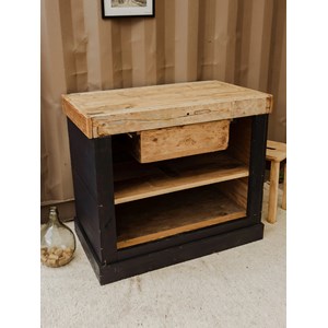 Buffet ouvert en bois noir n°297