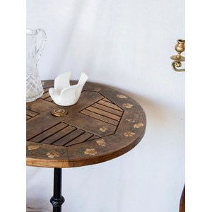 Table à manger bistro romantique en bois n°102