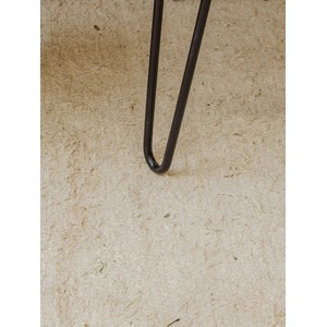 Table basse ronde en bois et métal n°882