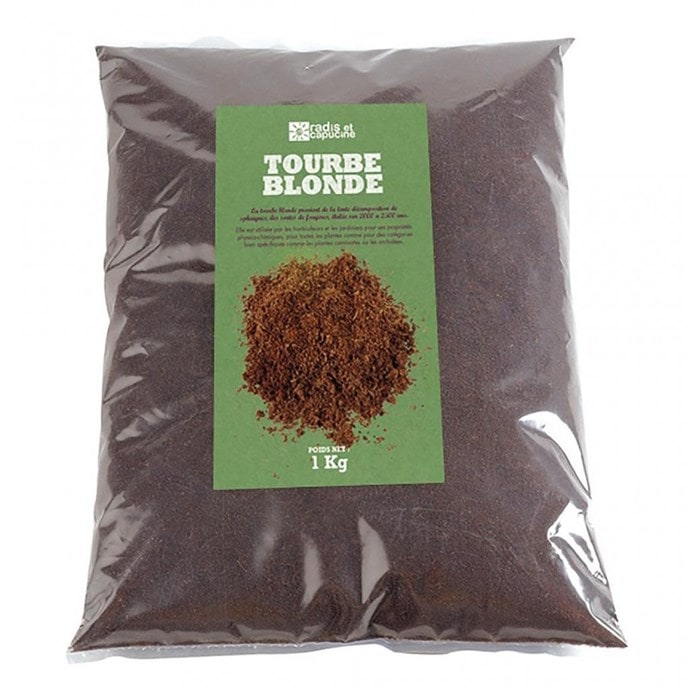 Tourbe Blonde, Sac de 20L, substrat de tourbe pour plantes : :  Jardin