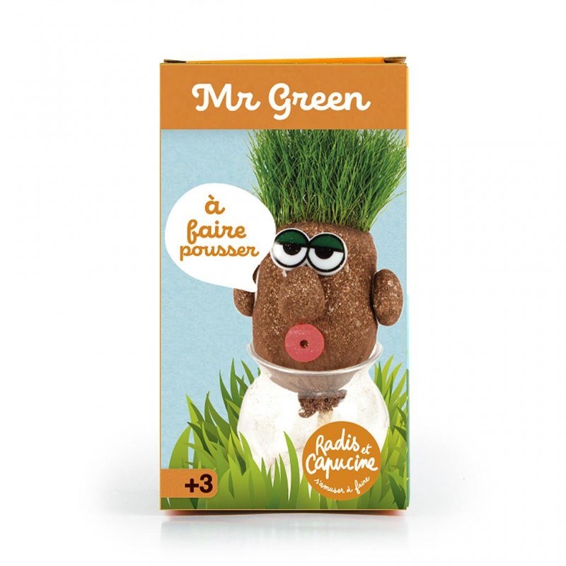 Radis Et Capucine - Tête à pousser graines de gazon mr green