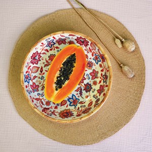 Grande assiette creuse jaipur 23 cm