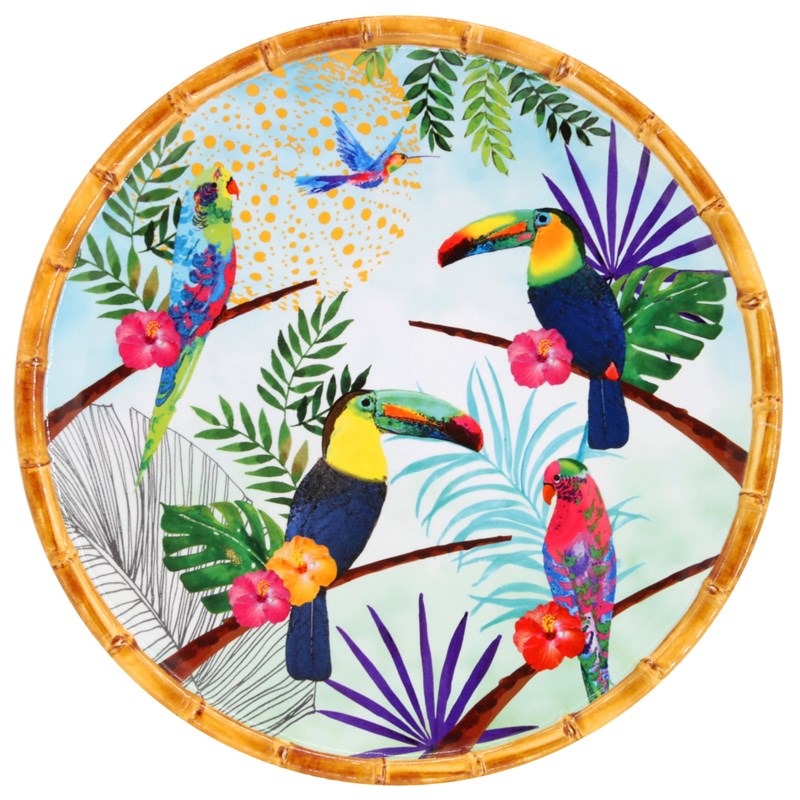 Grande assiette plate mélamine rio 28cm