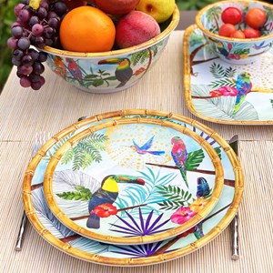 Grande assiette plate mélamine rio 28cm
