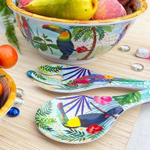 Couverts à salade en mélamine rio 33 cm