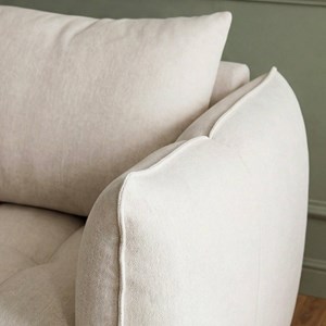 Canapé tissu écru