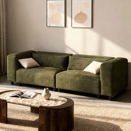 Canapé en tissu vert