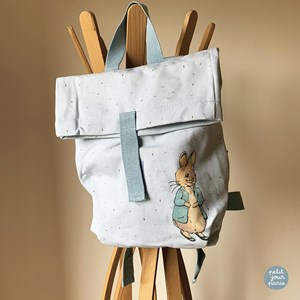 Sac à dos pierre lapin bleu