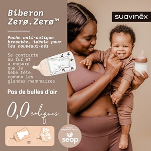 Biberon anti-colique zerø.zerø - a medium (180 ml)