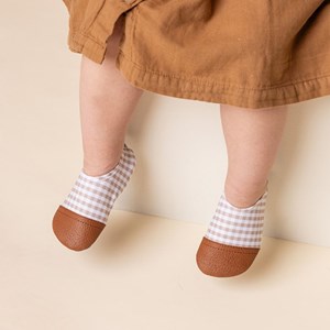 Chaussons tout-terrain les petits vichys (pointures 24-26)