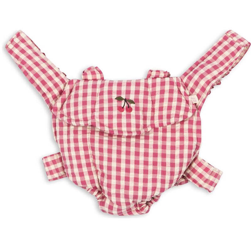 Konges Slojd - Porte-bébé pour poupé carreaux bubblegum