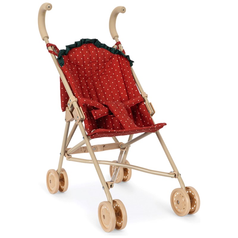 Poussette pour poupée fraise dot