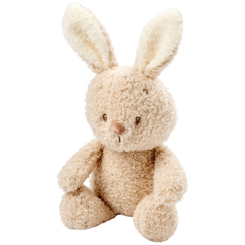 Peluche bébé lapin teddy beige 24 cm)