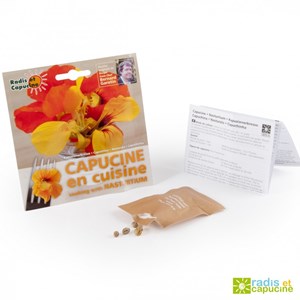 Sachet de graines de capucine comestible