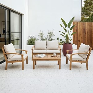 Yala salon de jardin 4 places en acacia