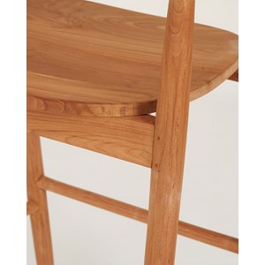 Singo - chaise de bar en teck massif