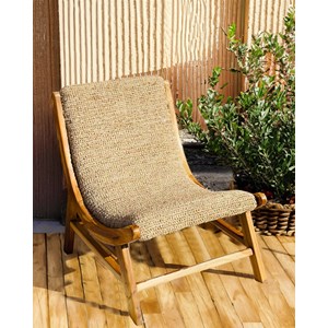 Kaho - fauteuil en teck massif et corde