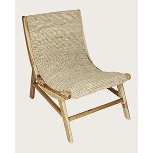 Kaho - fauteuil en teck massif et corde