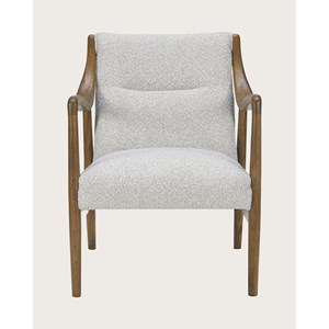 Ambre - fauteuil en bois massif chêne et en lin
