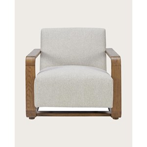 Rima - fauteuil en bois massif chêne et en lin