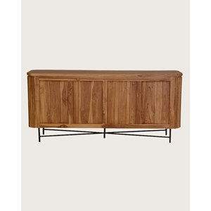 Opéra - buffet rétro en bois de teck recyclé
