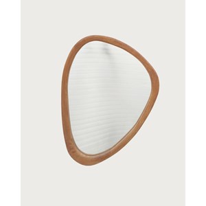 Trivéo - miroir organique en bois massif de manguier