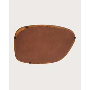 Quadra - miroir organique en bois massif de manguier