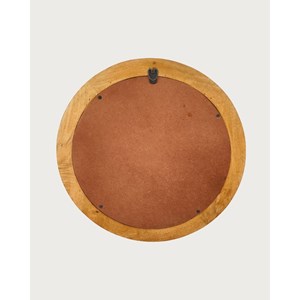 Boïa - miroir hublot en bois massif de manguier