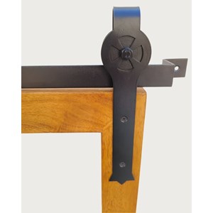 Zara - miroir mural rectangulaire en bois massif et métal