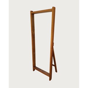 Vivo - miroir sur pied en bois massif de manguier