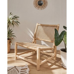 Jaya - fauteuil de jardin en bois et corde tressée