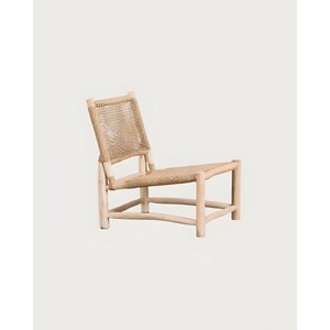 Jaya - fauteuil de jardin en bois et corde tressée