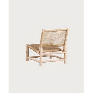 Jaya - fauteuil de jardin en bois et corde tressée