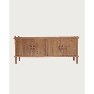 Nara- buffet bas en bois massif de teck 190 cm - style asiatique