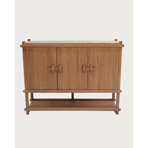 Nara - grand buffet en bois de teck 160 cm - style asiatique