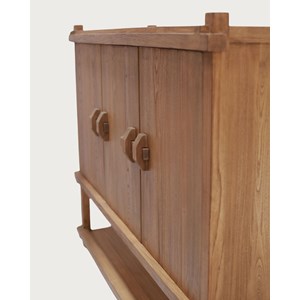 Nara - grand buffet en bois de teck 160 cm - style asiatique