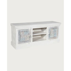 Viva - meuble tv en bois sculpté 150 cm
