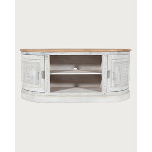 Argo - meuble tv en manguier massif sculpté 150 cm