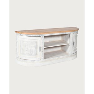 Argo - meuble tv en manguier massif sculpté 150 cm
