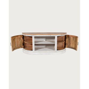 Argo - meuble tv en manguier massif sculpté 150 cm