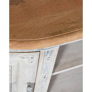 Argo - meuble tv en manguier massif sculpté 150 cm