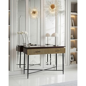 Moon - console finition laiton vieilli 90 cm